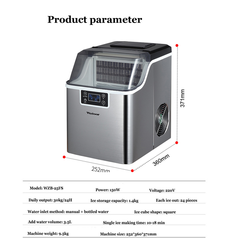 PBOBP Ice Cube Maker 30KG Wate - Kitchen Appliances Commercial recension och pris