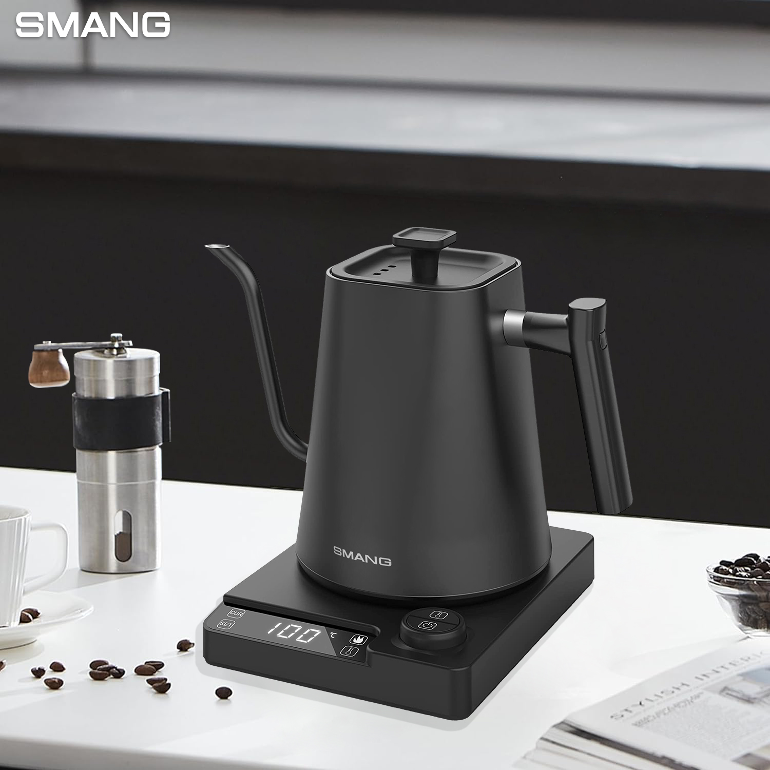 SMANG 1200W Gooseneck Electric - Electric Kettle Gooseneck recension och pris