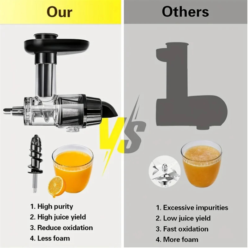 High Juice Yield Professional  - Juicer Cold Press Slow recension och pris