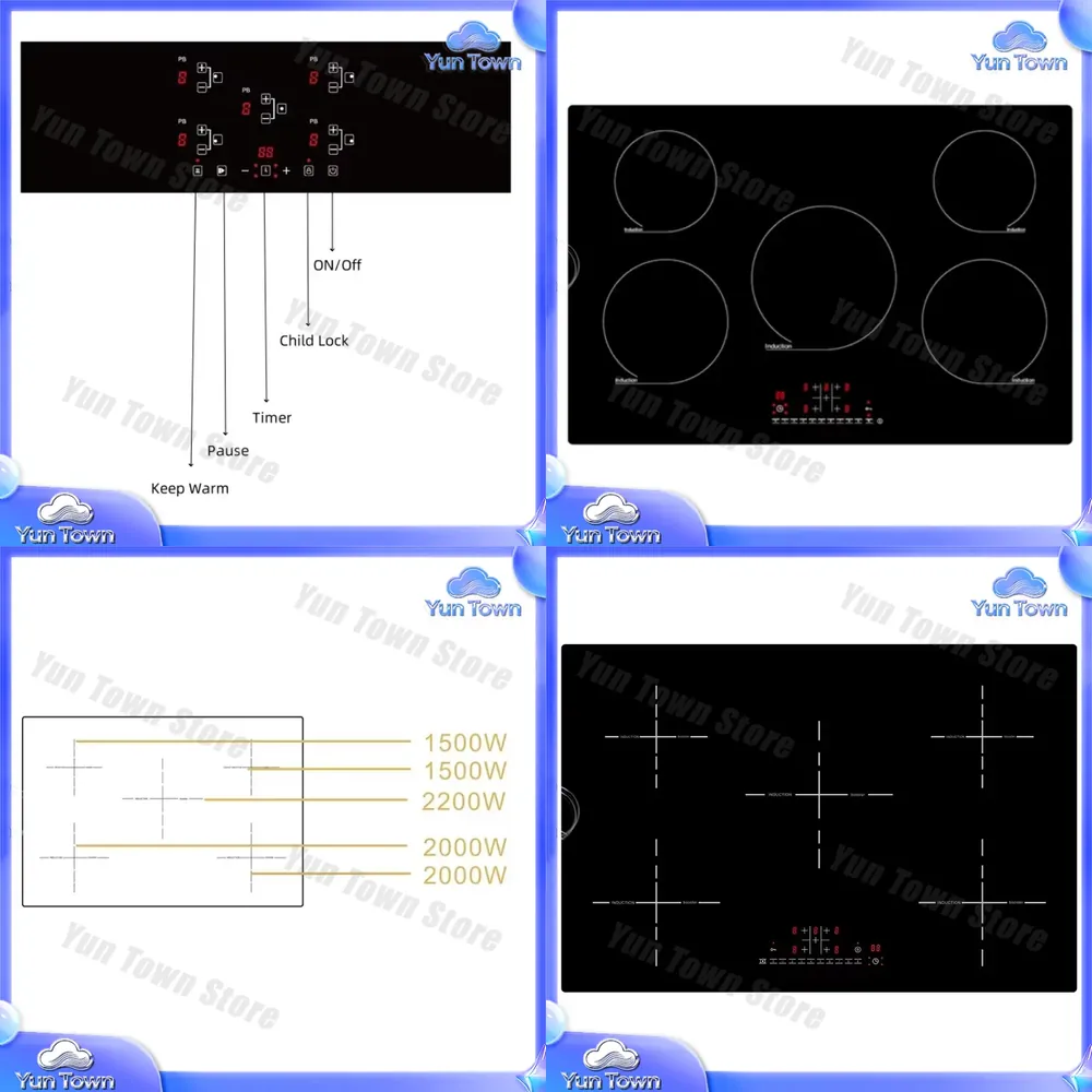 5 Burner Electric Stove for Bu - Kitchen Appliances Price recension och pris