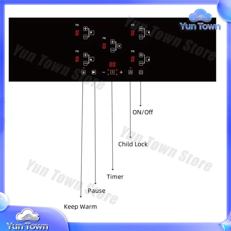 5 Burner Electric Stove for Bu - Kitchen Appliances Price recension och pris