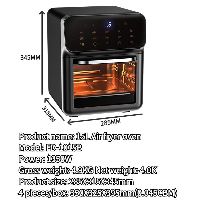 PANERKA Air Fryer With Viewing - Kitchen Appliances Commercial recension och pris
