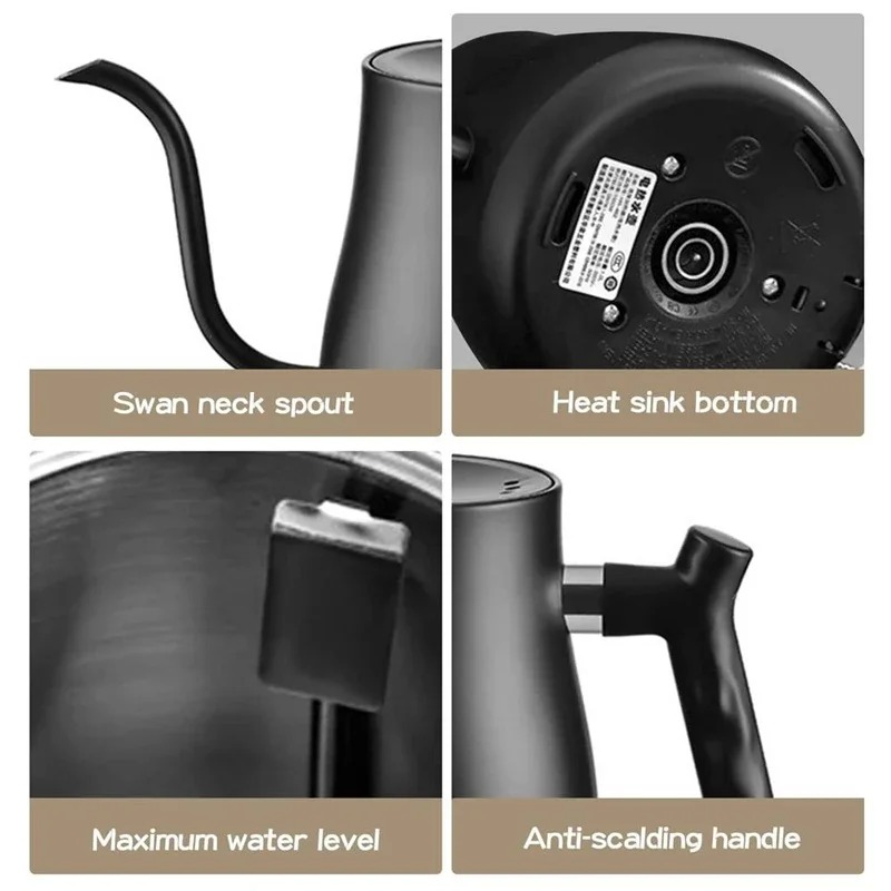 1000W Intelligent Constant Tem - Electric Kettle Gooseneck recension och pris